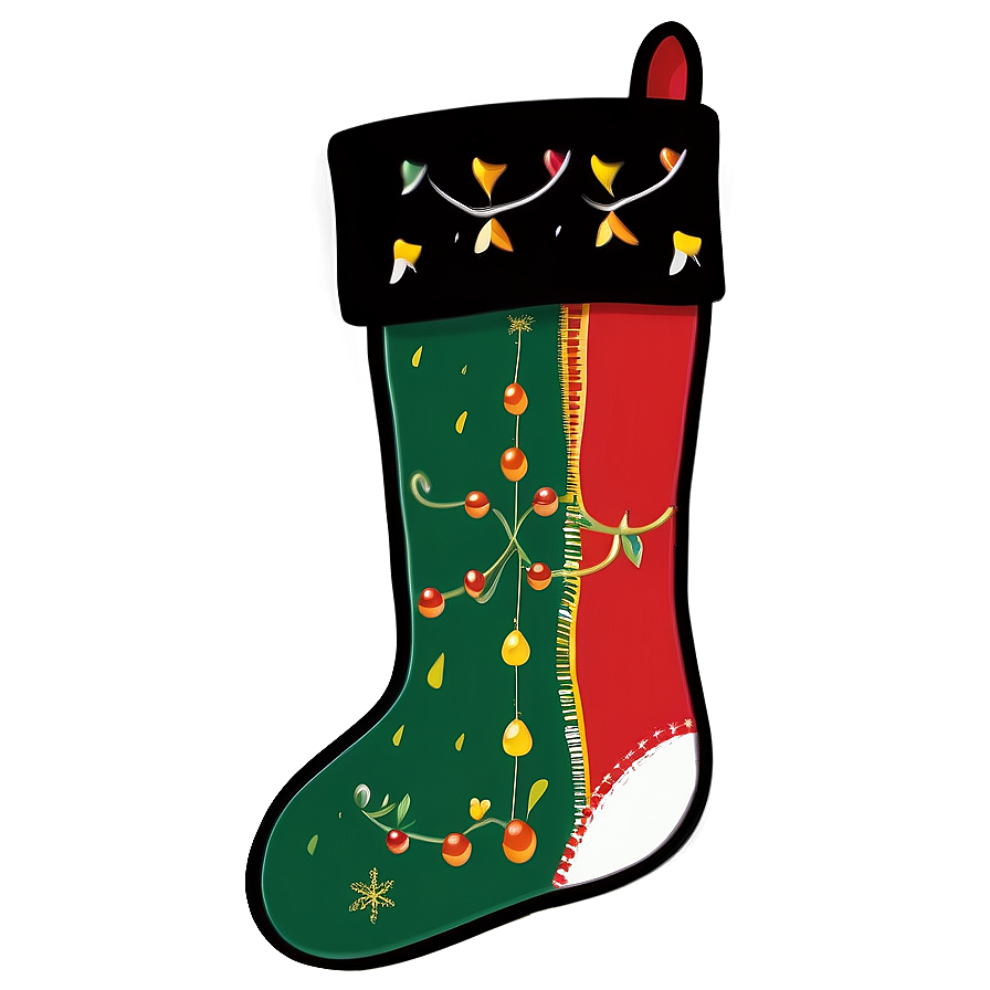 Christmas Stocking D PNG