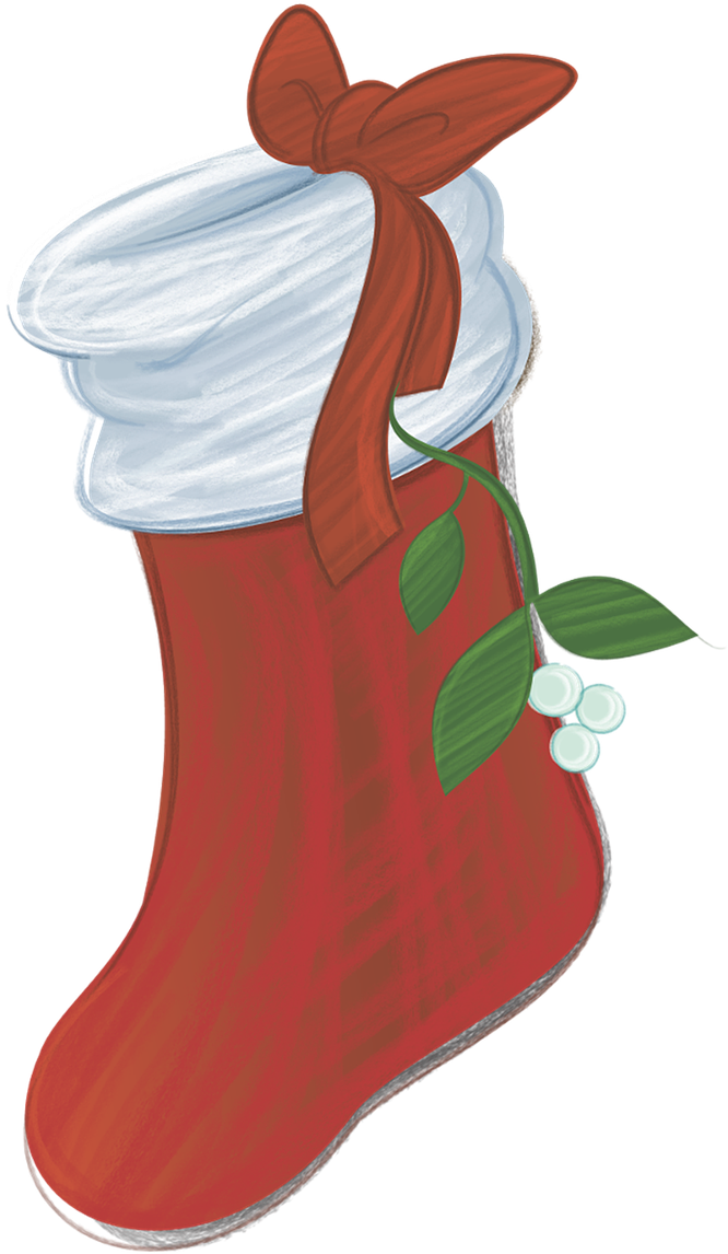 Christmas Stocking Illustration PNG