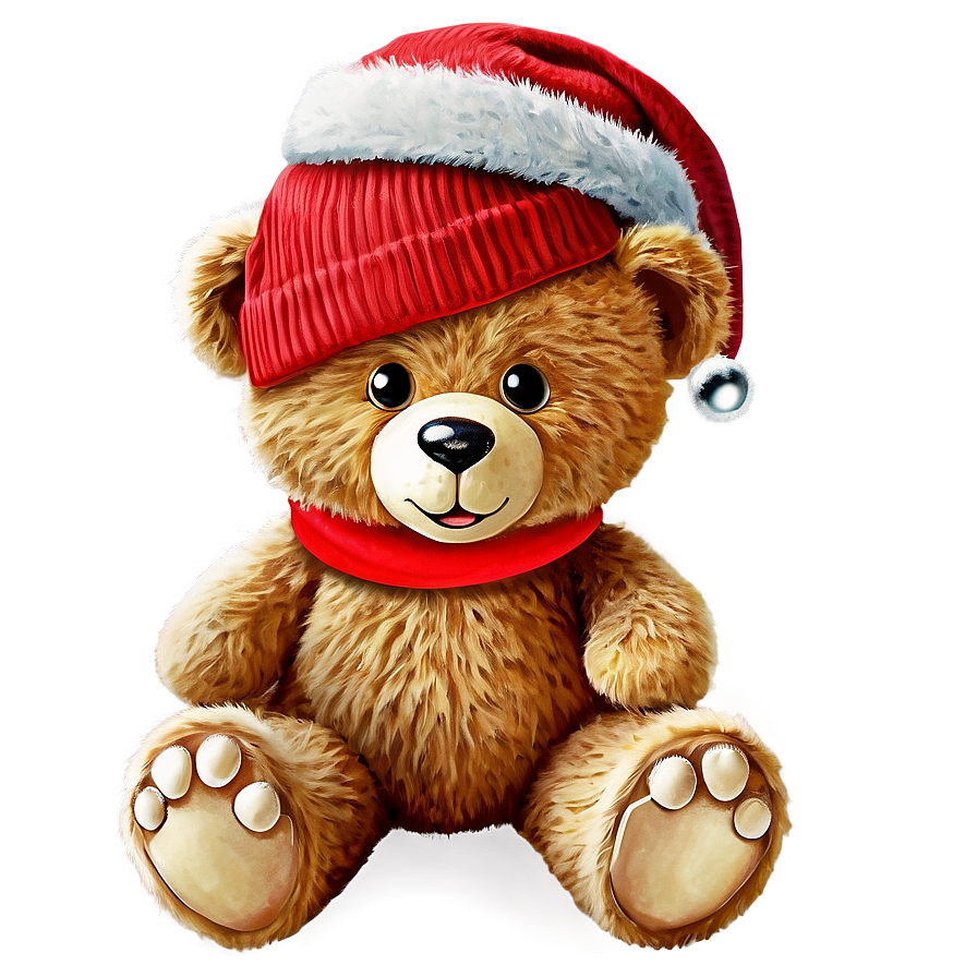 Christmas Teddy Bear Png 05212024 PNG