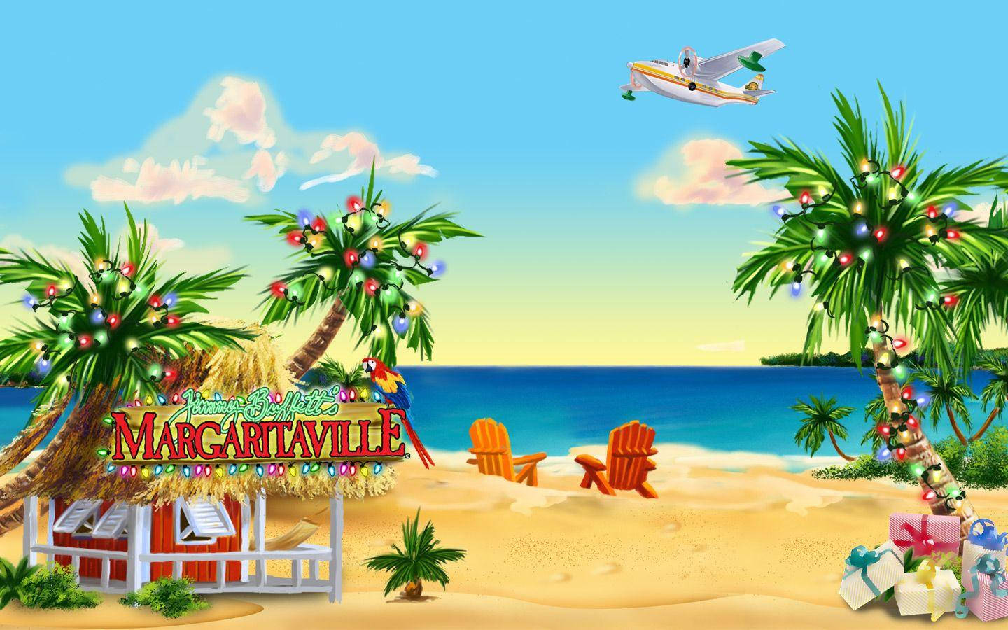 Christmas Theme Margaritaville Resort Wallpaper