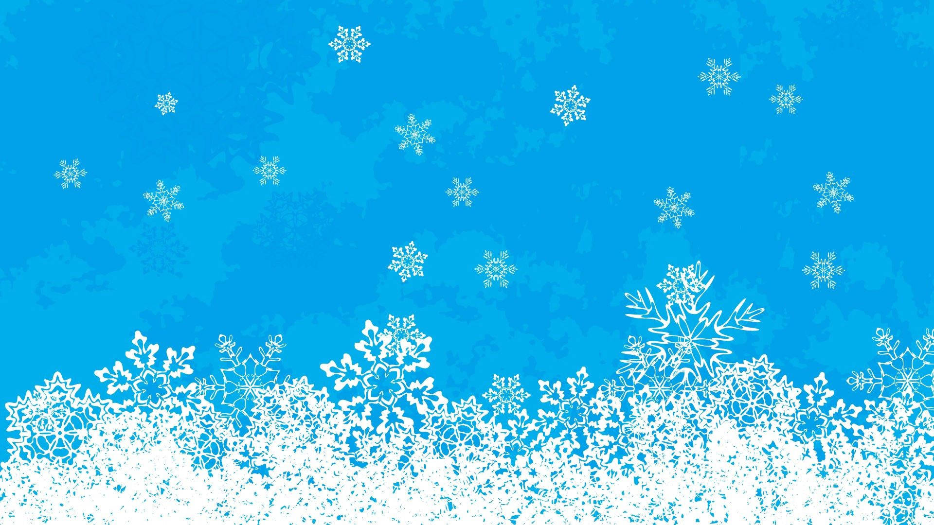 Christmas Themed Bright Snowflakes Art Wallpaper