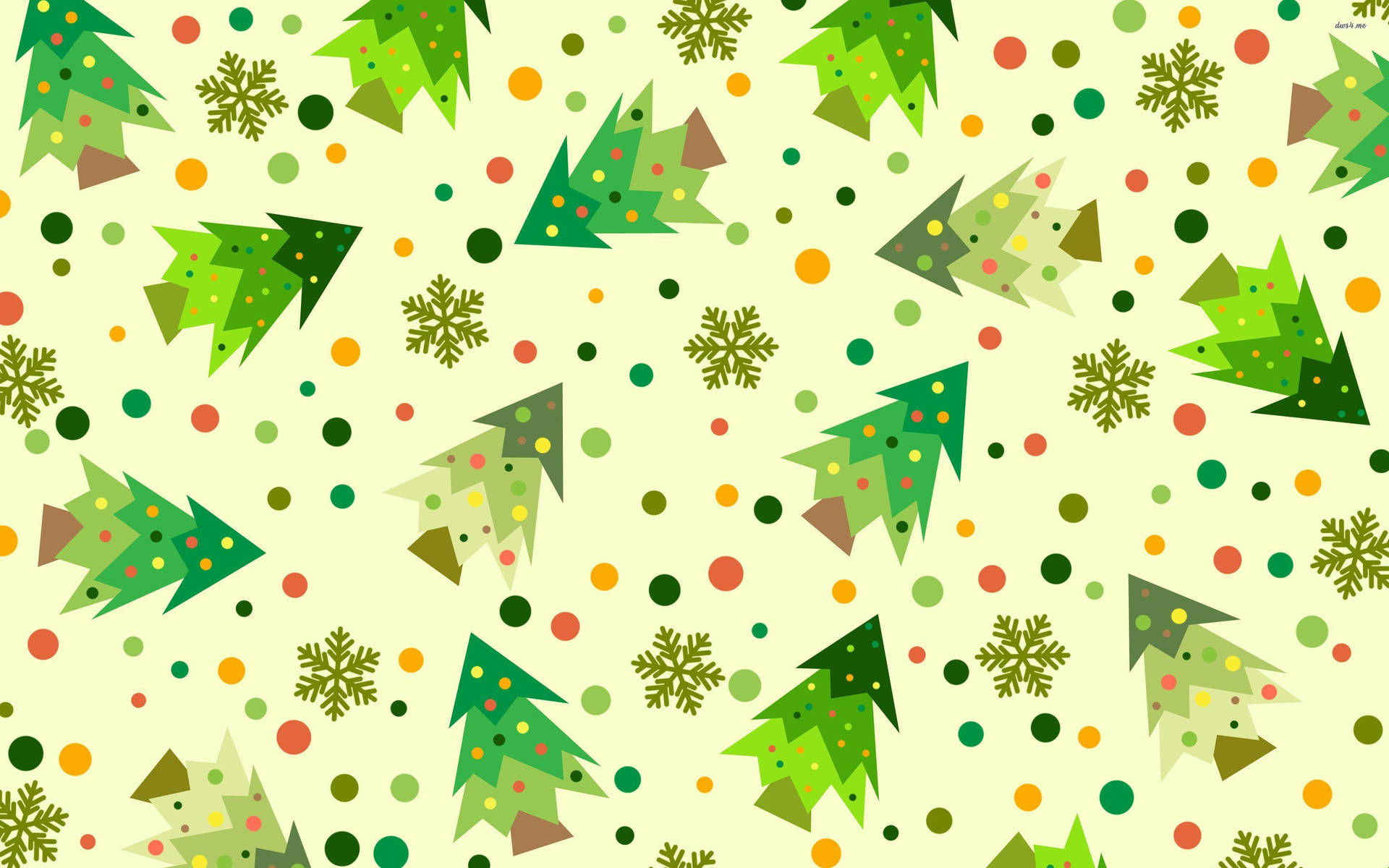 Christmas Tree Aesthetic Pattern Wallpaper