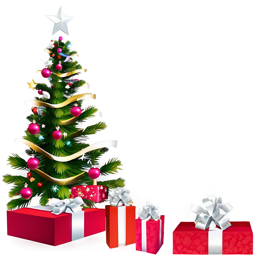 Christmas Tree And Gifts Transparent Png Lmt PNG