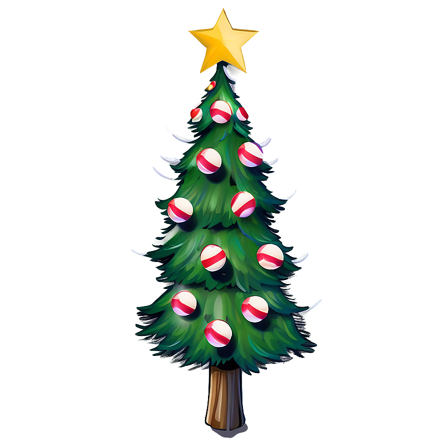 Christmas Tree Art Png Nlq PNG