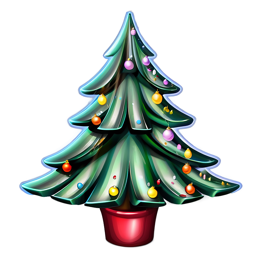 Christmas Tree Art Png Nmm67 PNG