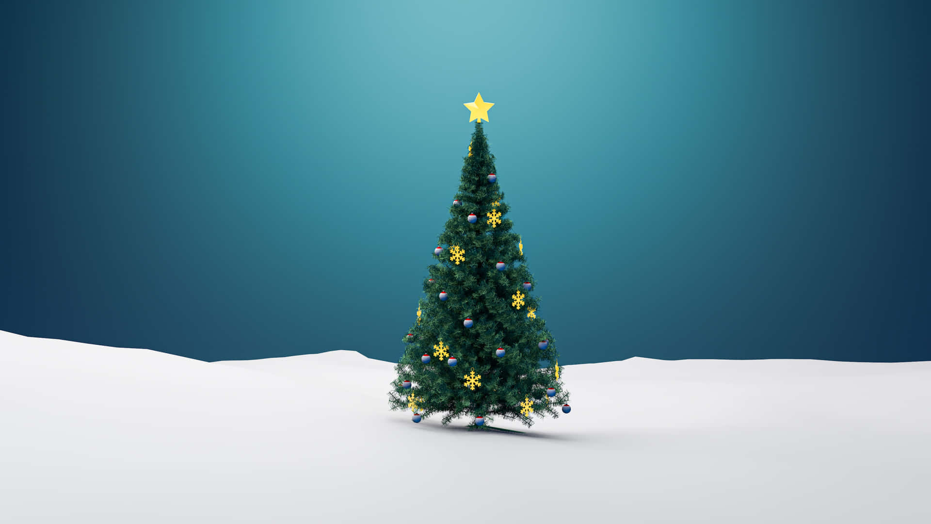 Låsupp Julmagin Med Detta Glödande Träd.
