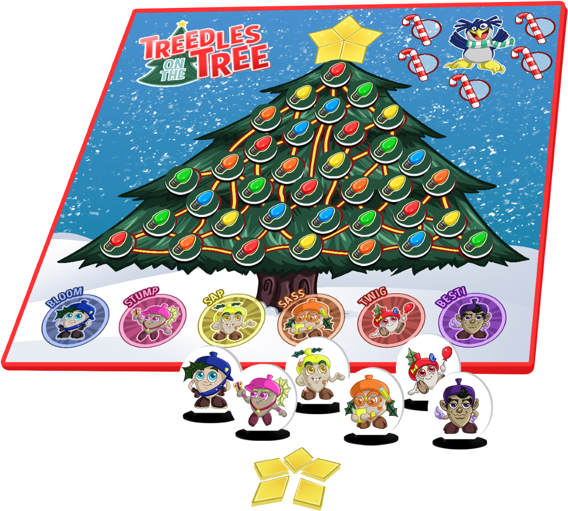 Christmas Tree Board Game Characters PNG