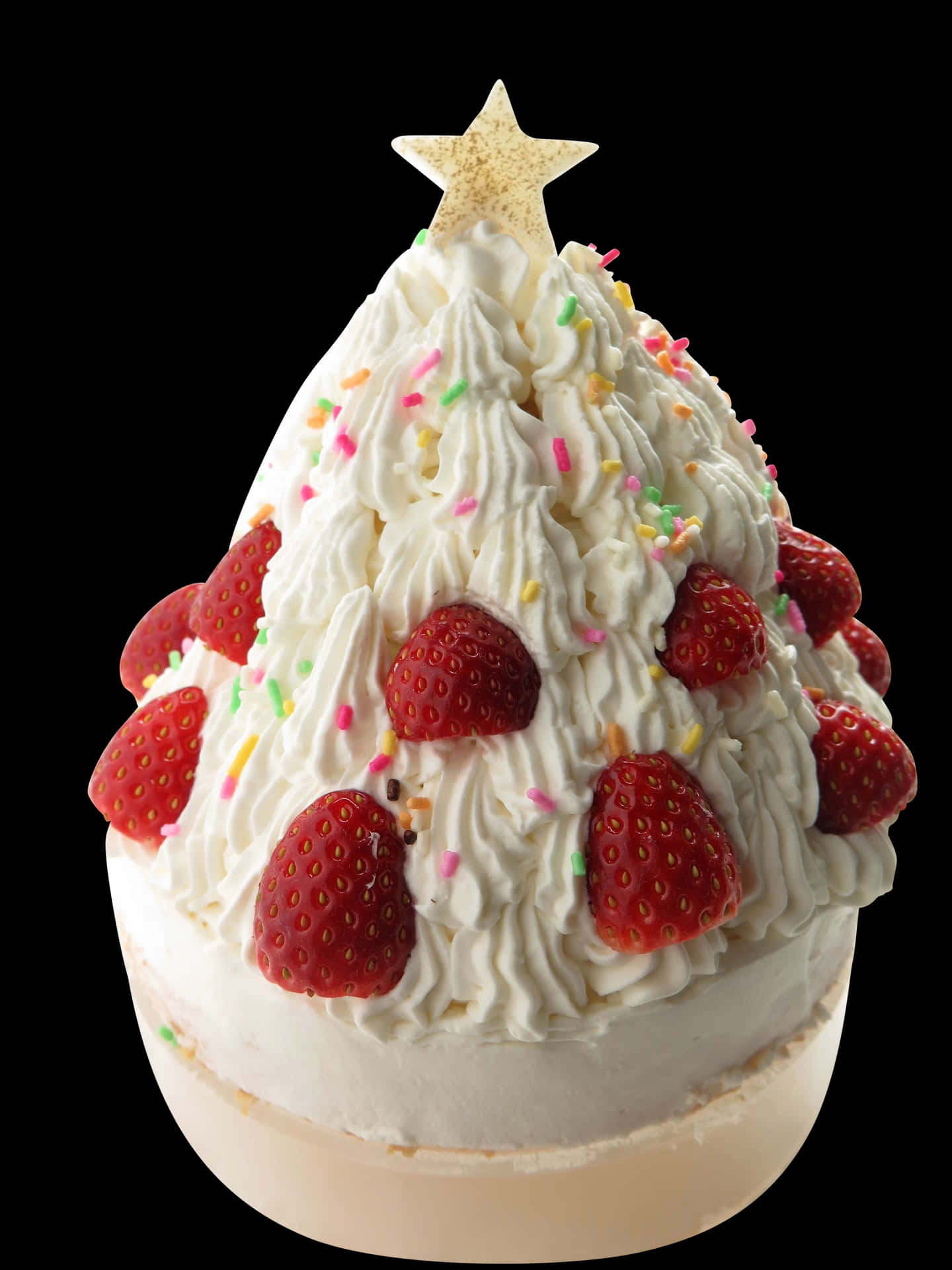 Christmas Tree Cake Strawberry Decoration PNG
