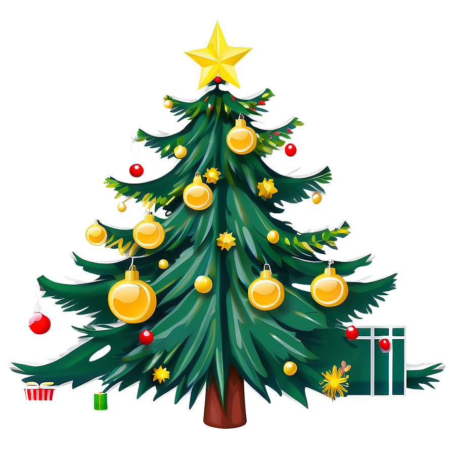 Christmas Tree Contour Png 89 PNG