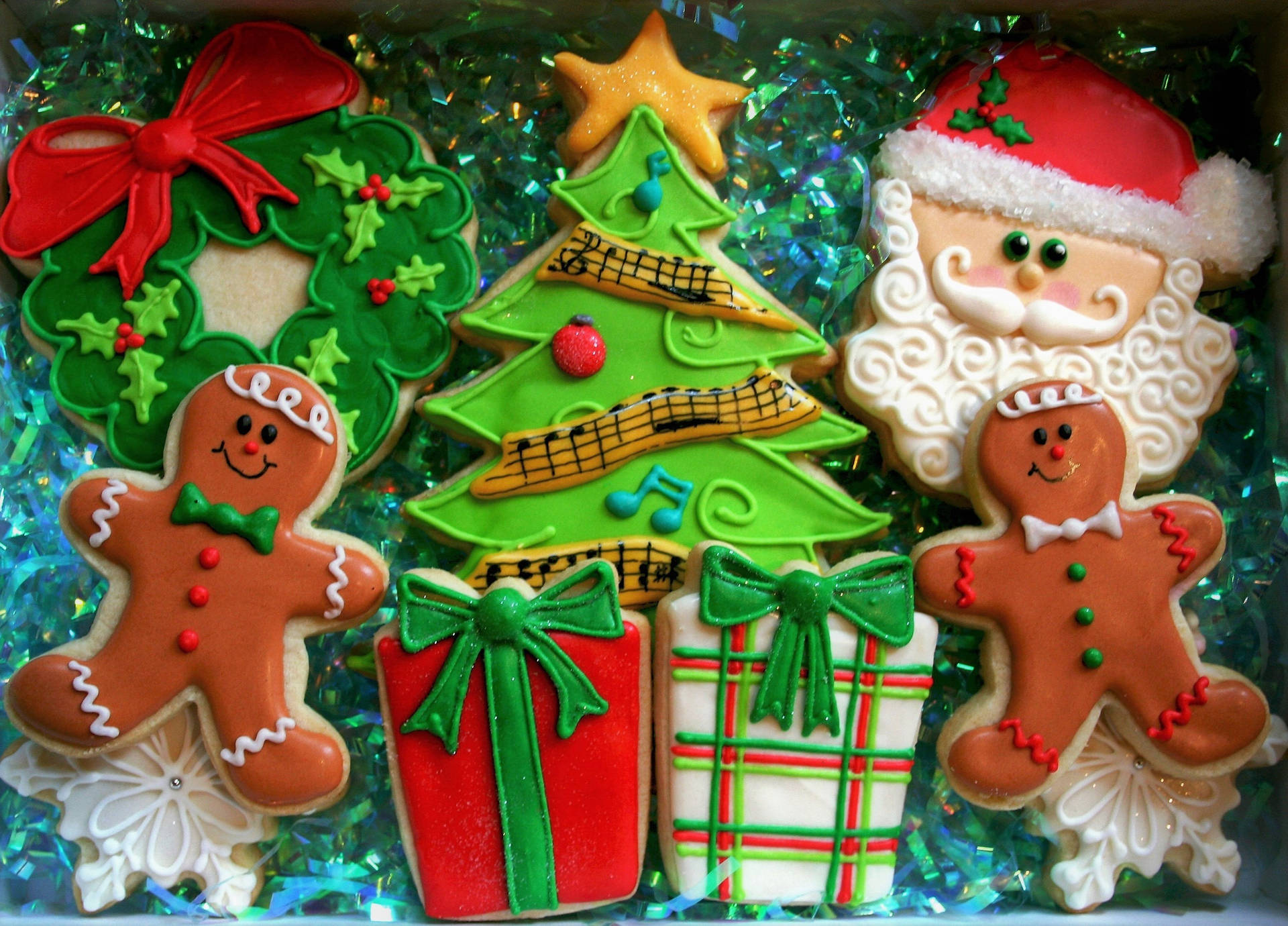 Christmas Tree Cookies Wallpaper