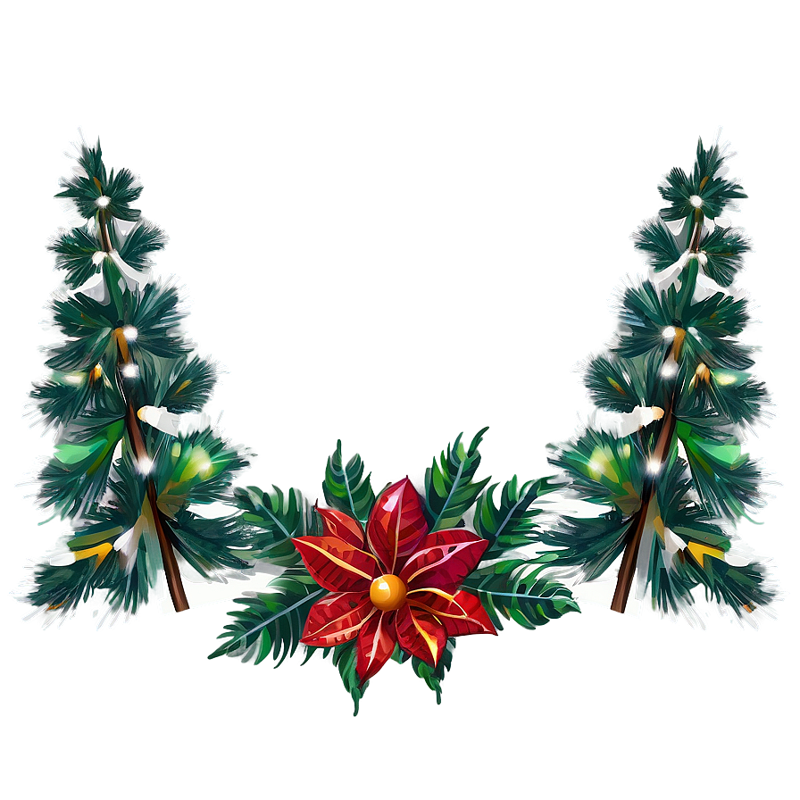 Christmas Tree Frame Png Nsp PNG