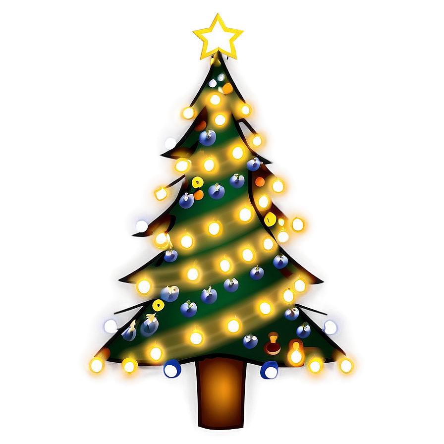 Christmas Tree Lights Png Lxl2 PNG