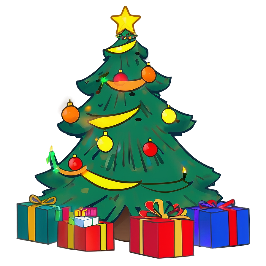 Christmas Tree Outline For Coloring Png 06132024 PNG