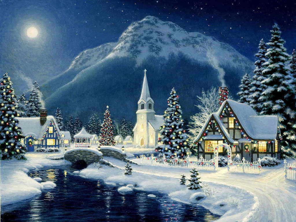 Christmas Tree Village Picture