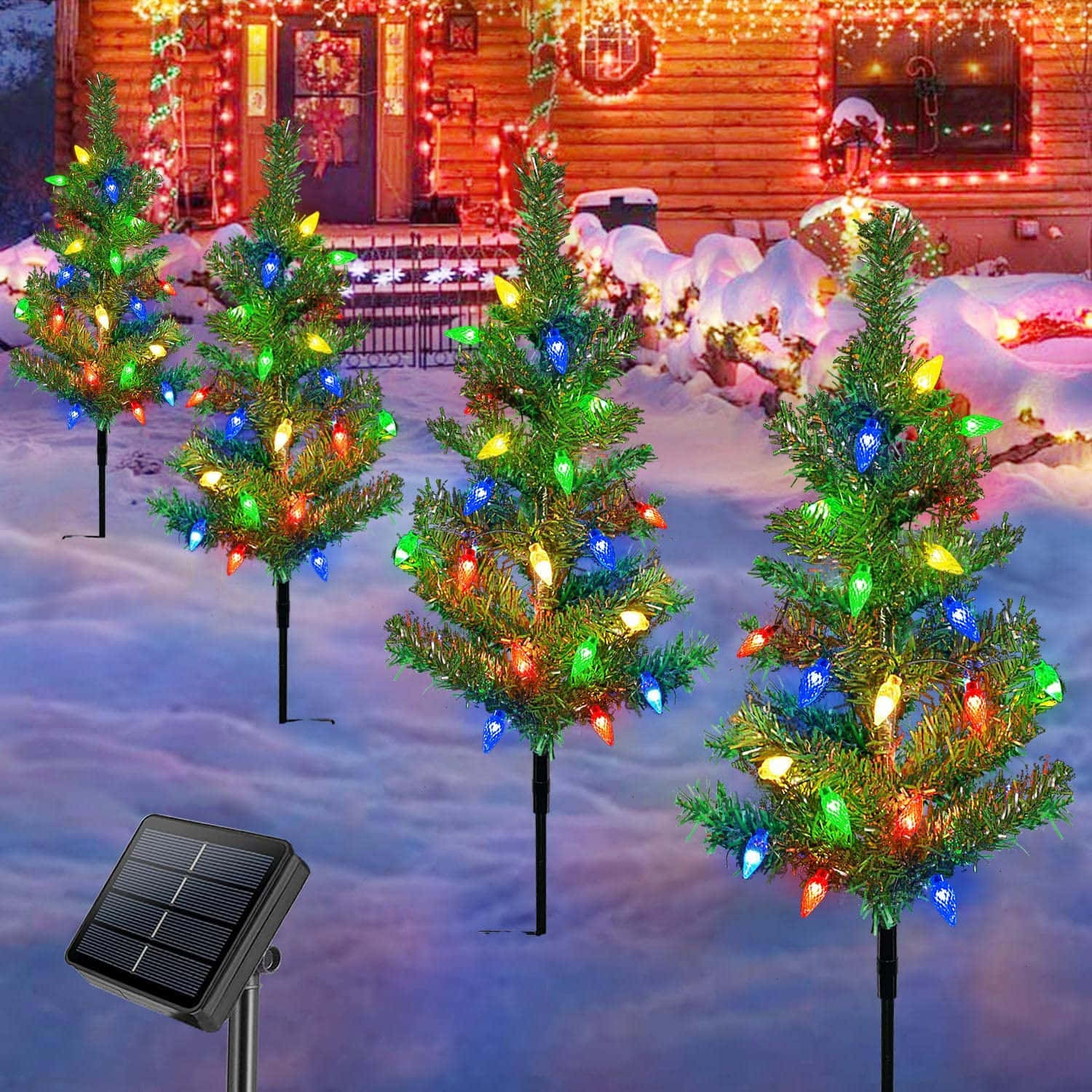 Solar Christmas Tree Picture
