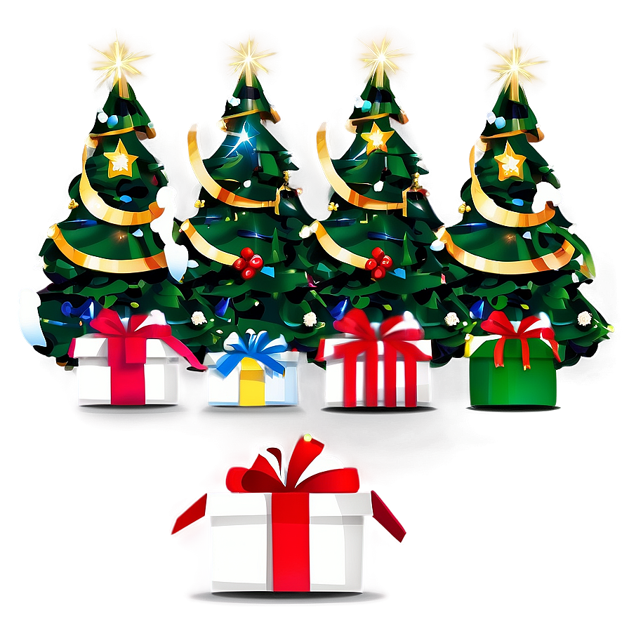 Christmas Tree Presents Png 6 PNG