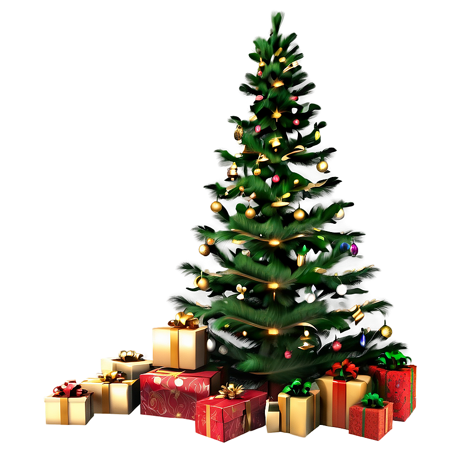 Christmas Tree Presents Png Rsd PNG