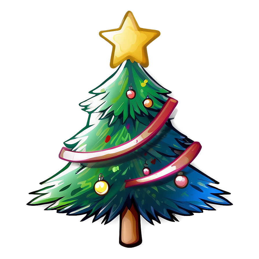 Christmas Tree Sketch Png Ntm PNG
