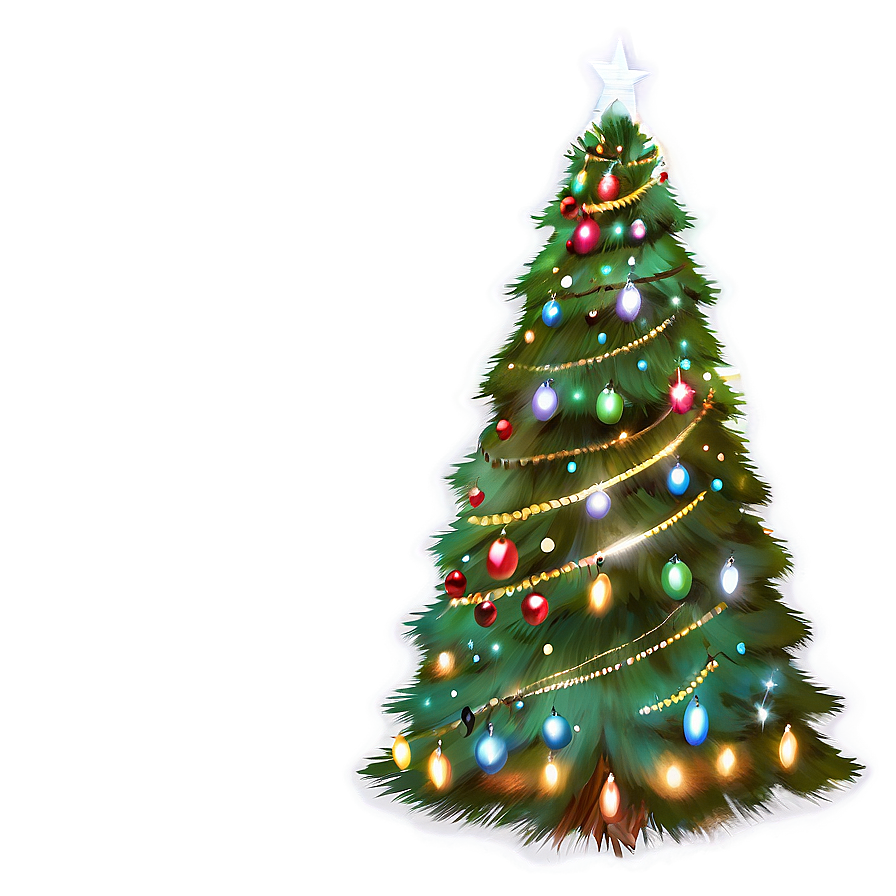 Christmas Tree Transparent Art Png 05262024 PNG