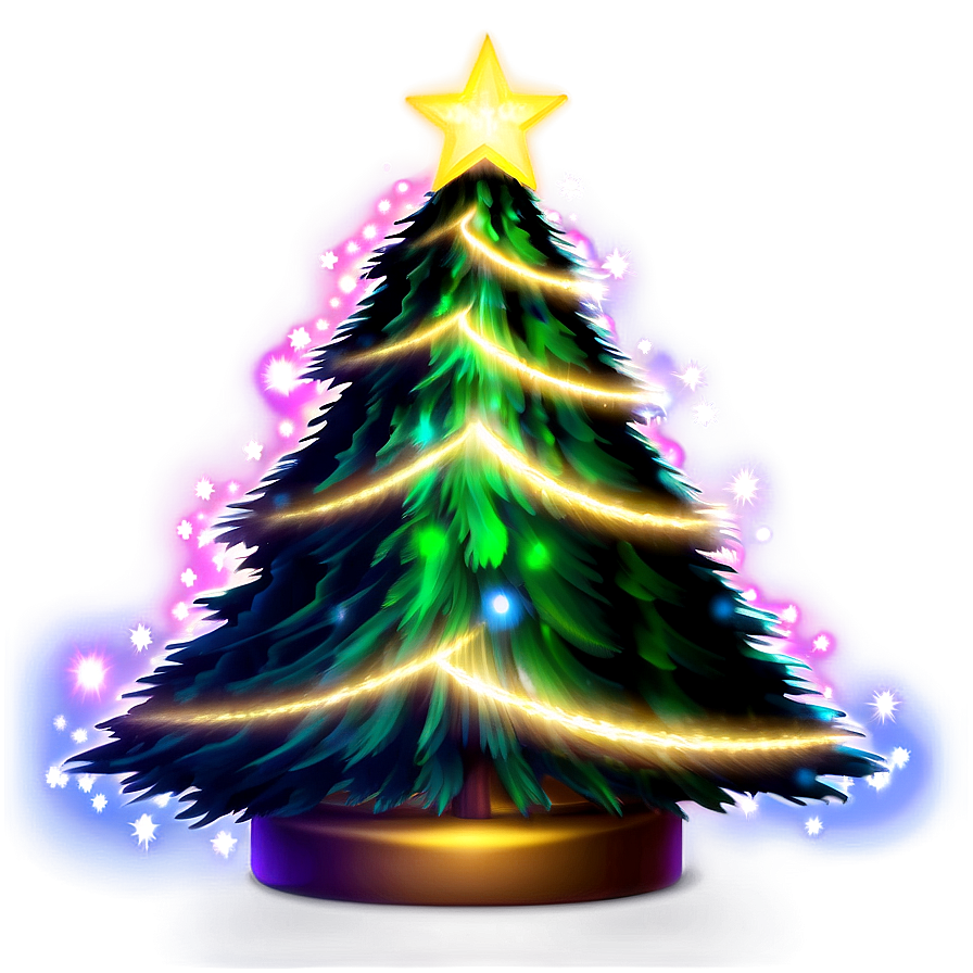 Christmas Tree Transparent Glow Png Tsj PNG