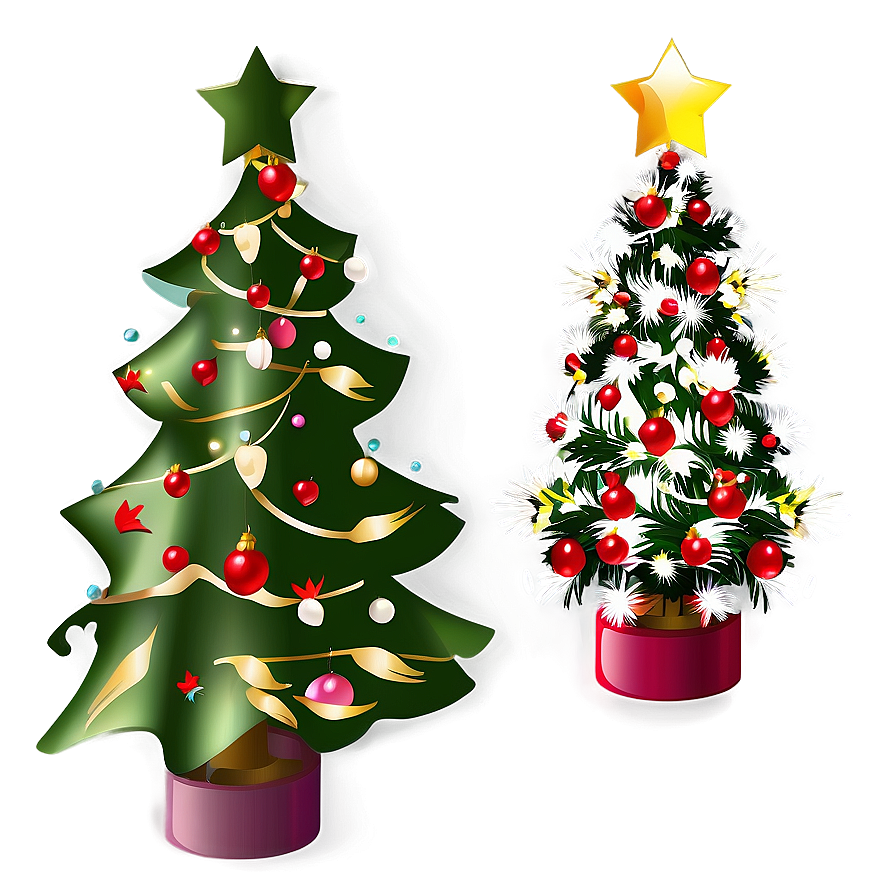 Christmas Tree With Star Transparent Png 05262024 PNG