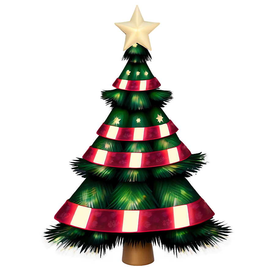 Christmas Tree With Star Transparent Png 05262024 PNG