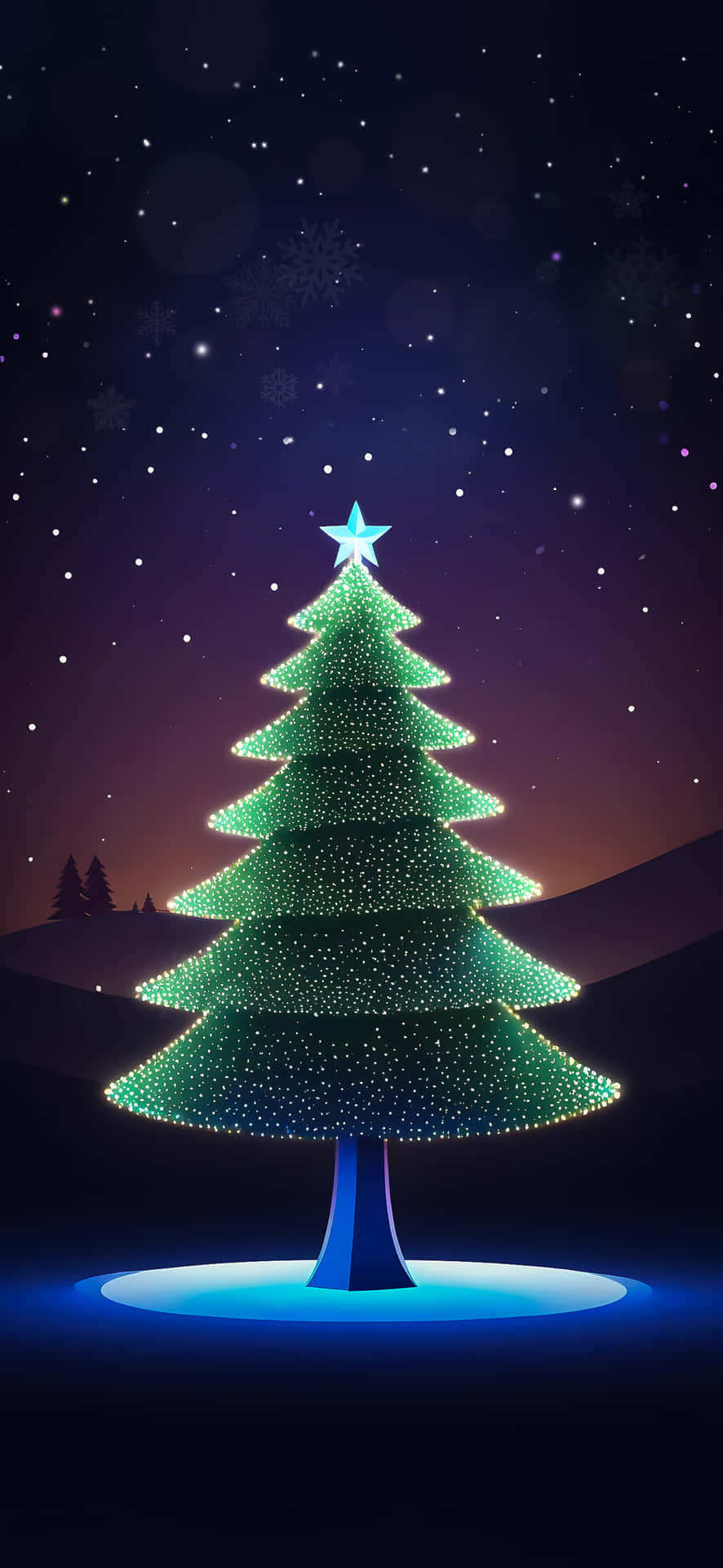 Christmas Treei Phone Wallpaper Wallpaper