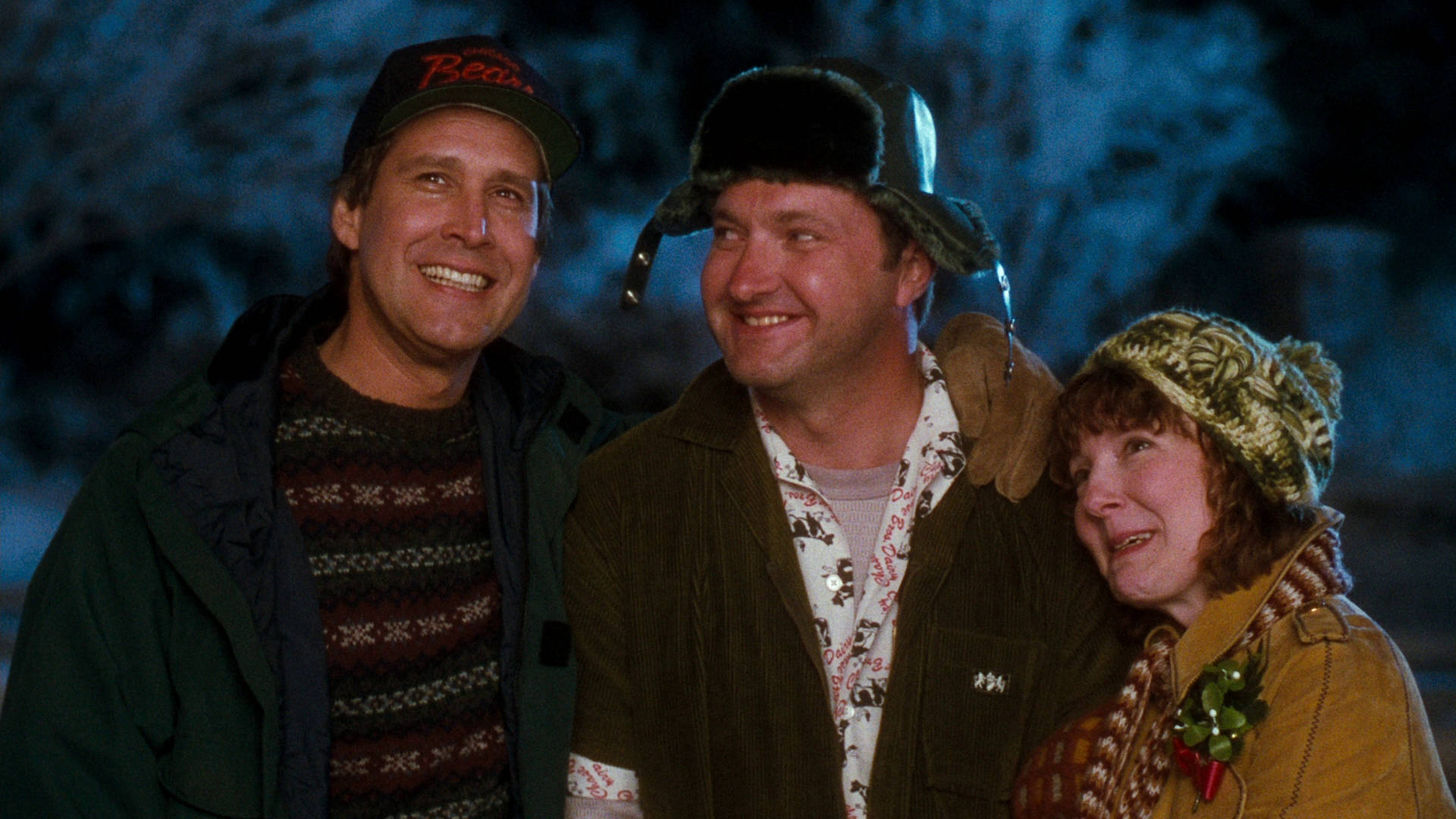 Celebrating the Holidays with Family in Christmas Vacation Wallpaper