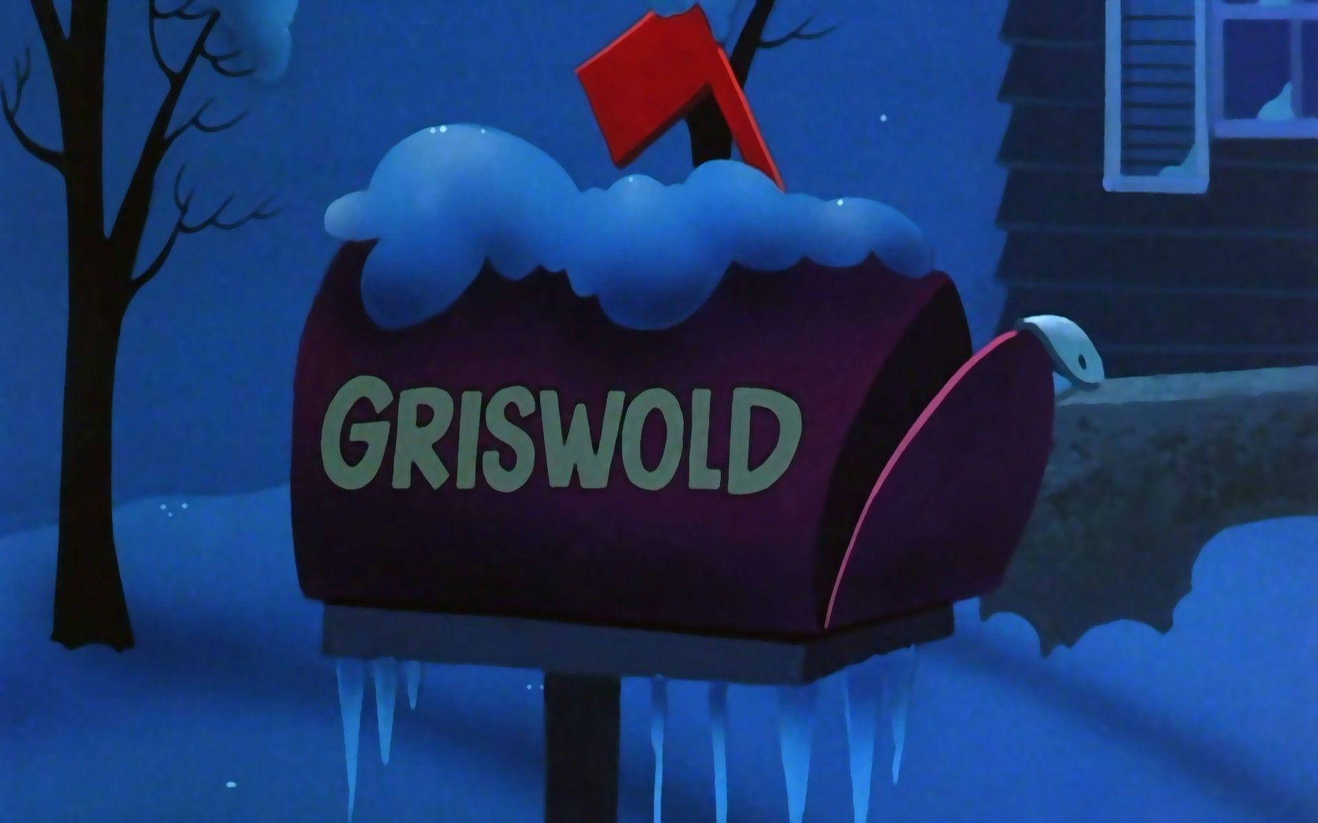 Vacacionesde Navidad: Buzón Rojo Griswold Fondo de pantalla