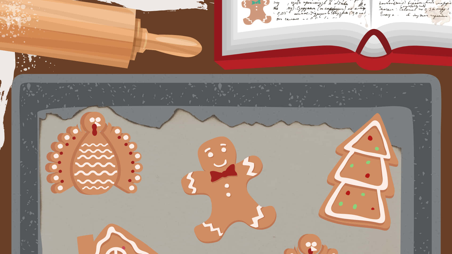 Christmas Vacation Zoom Background Cookies