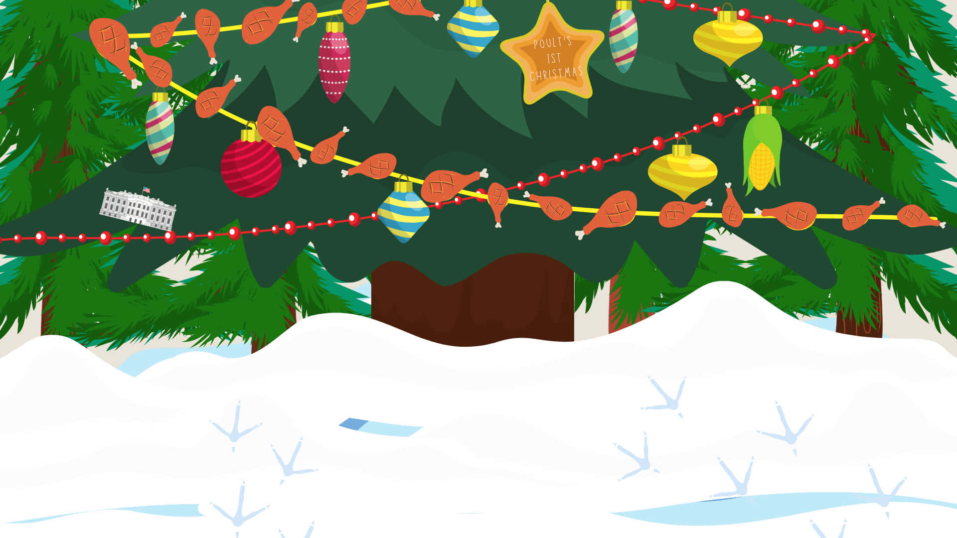 Christmas Vacation Zoom Background Cute Decorations