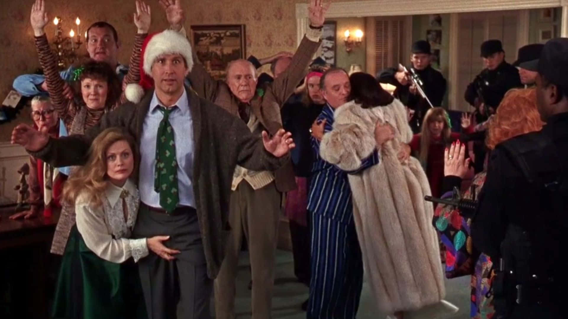 Christmas Vacation Zoom Background People