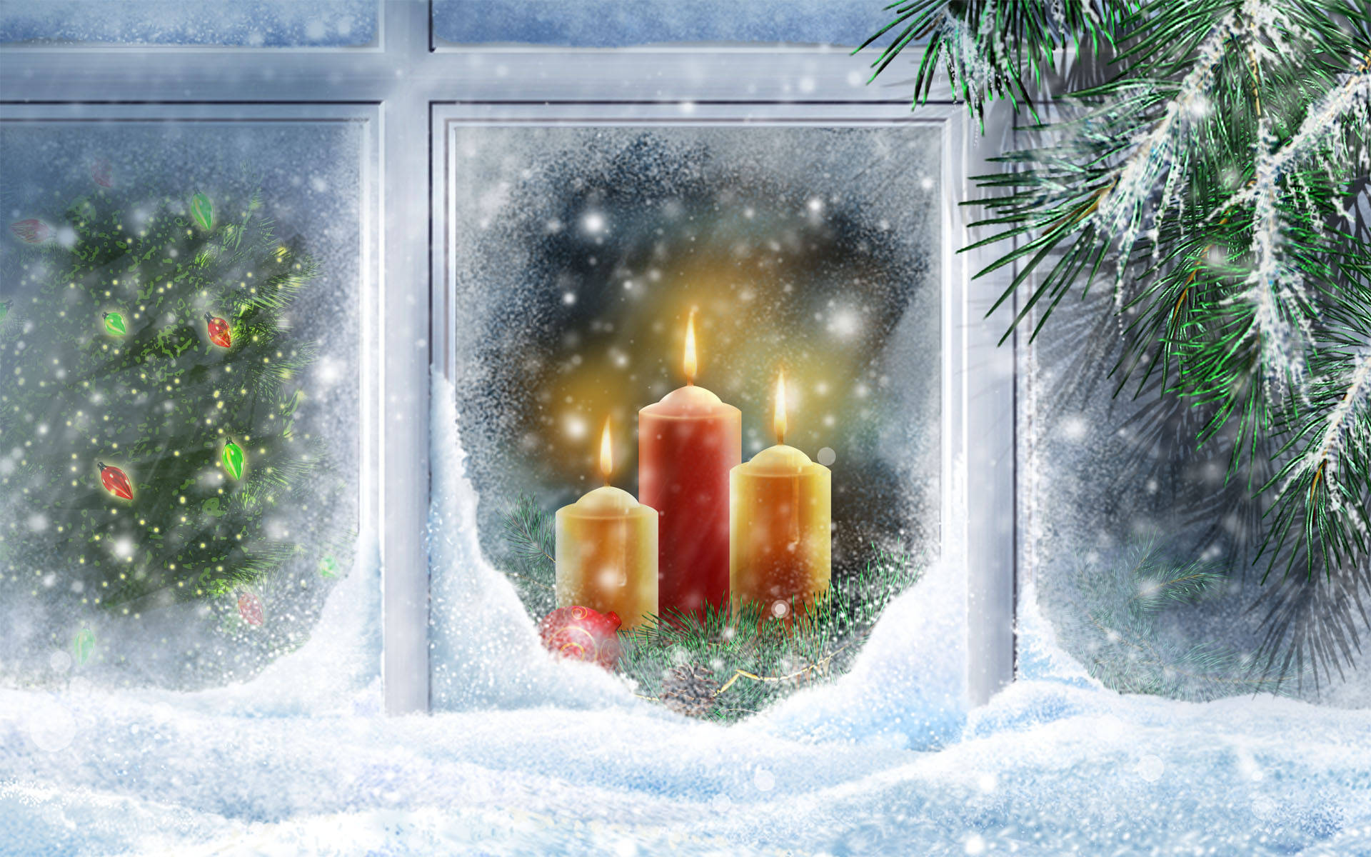 Feiernsie Die Feiertage Mit Einem Besonderen Weihnachts-widescreen. Wallpaper