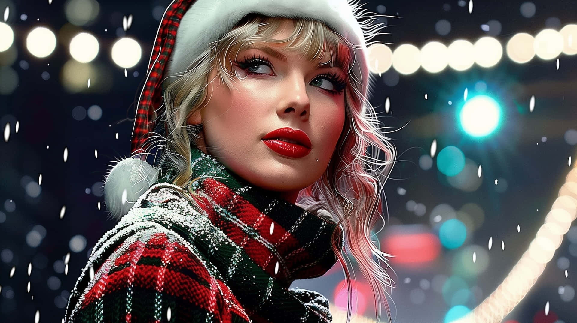 Christmas Winter Fashion Portrait Wallpaper