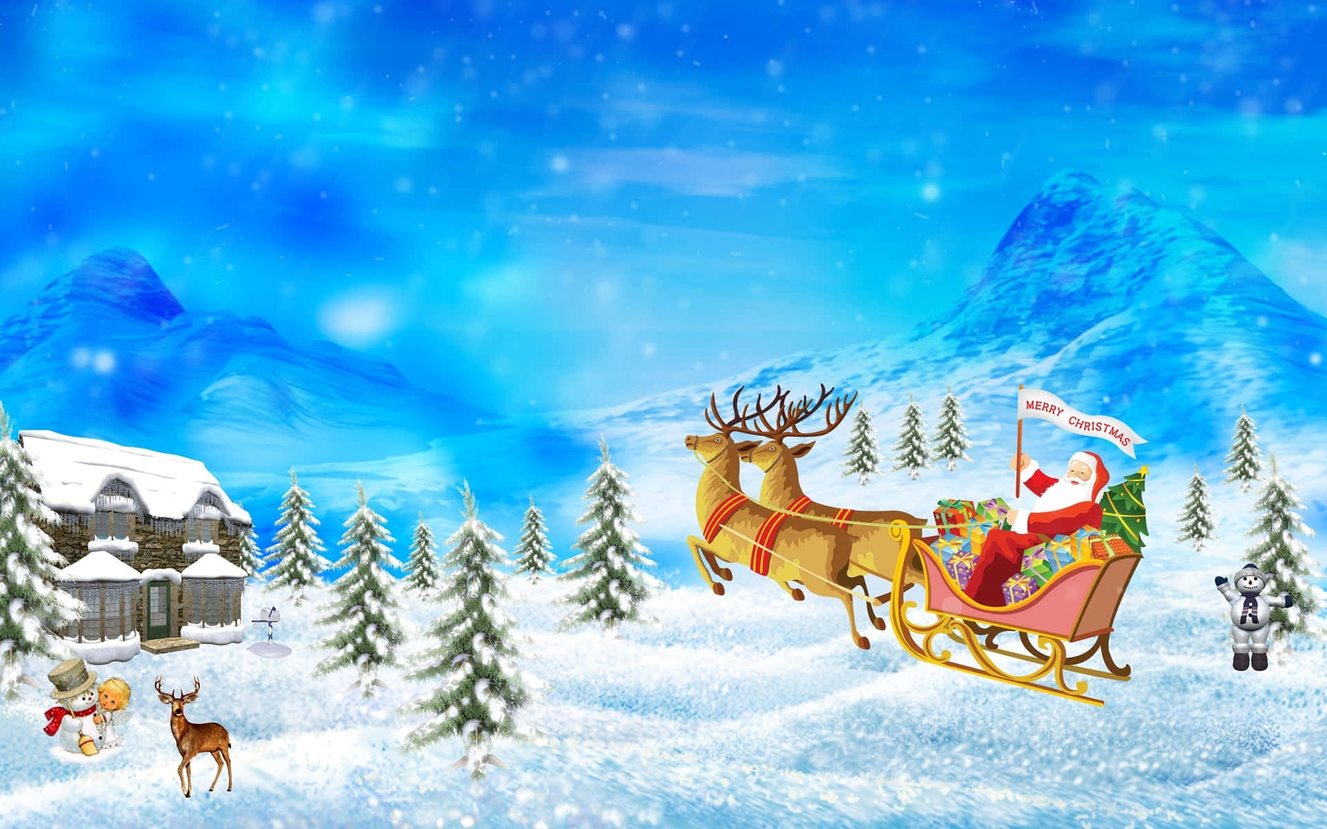 Image  Cozy Winter Wonderland Wallpaper