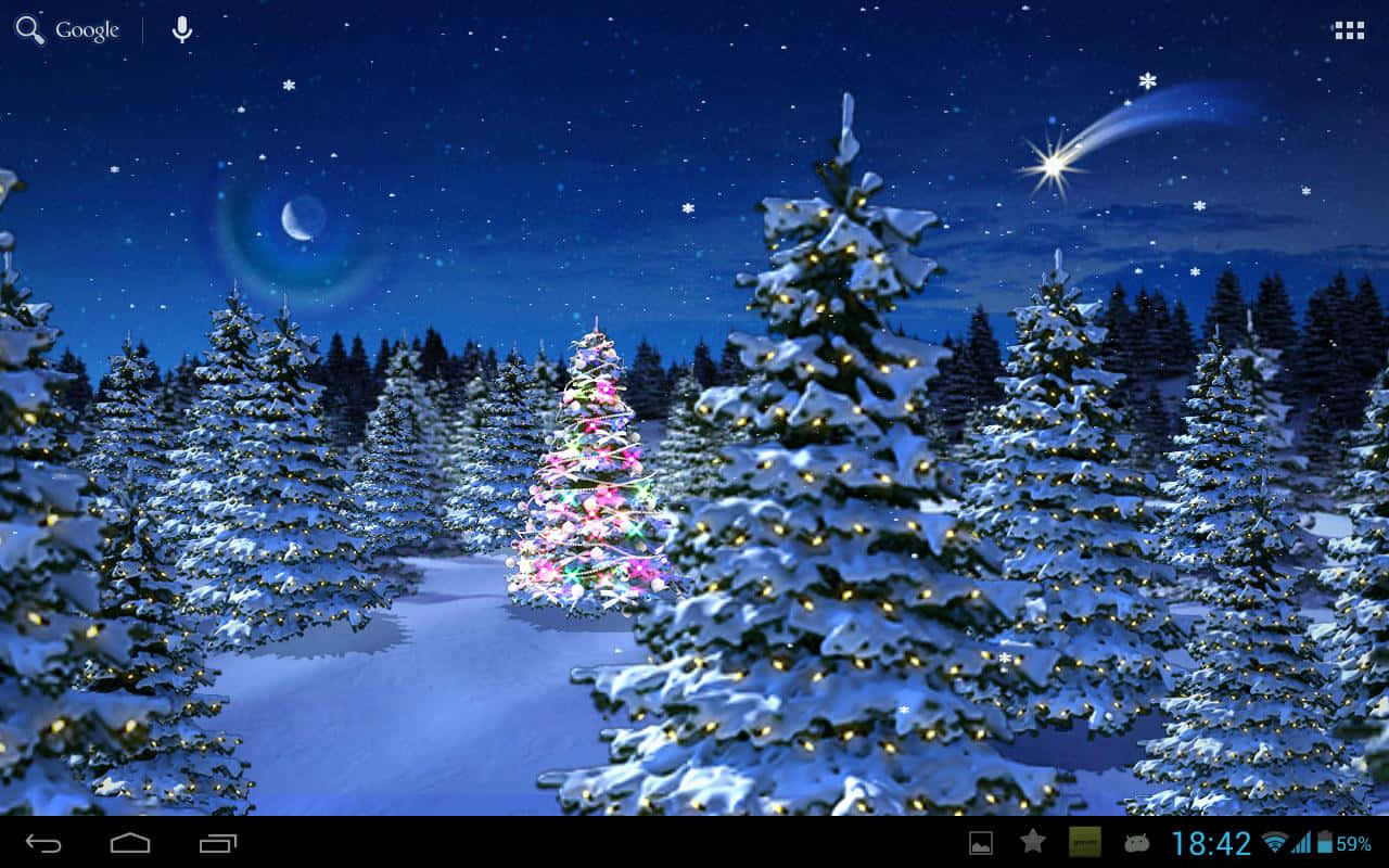 Willkommenin Der Zauberhaften Winterwunderwelt Von Weihnachten! Wallpaper