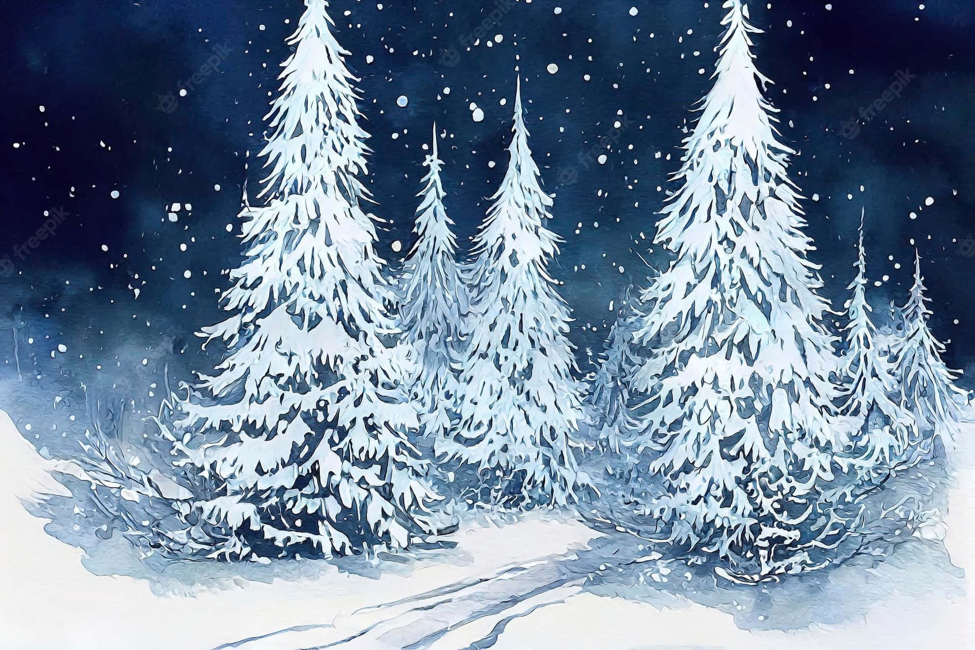 Celebrate this festive season and let the Christmas Winter Wonderland charm carry you away! Wallpaper