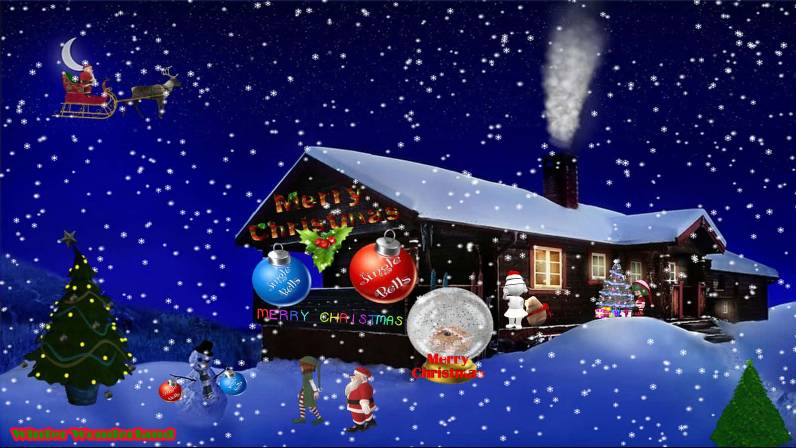 ¡quela Magia De La Navidad Te Llene De Un Paraíso Invernal! Fondo de pantalla