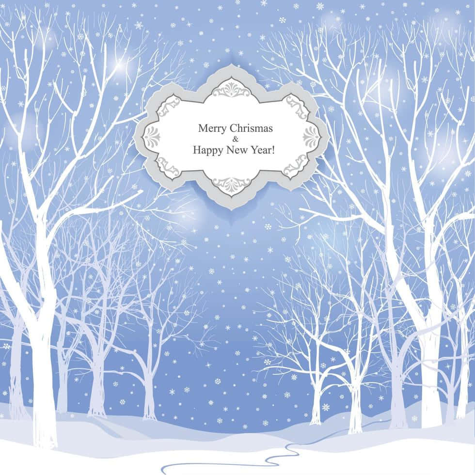 Experience the Magic of a Christmas Winter Wonderland Wallpaper