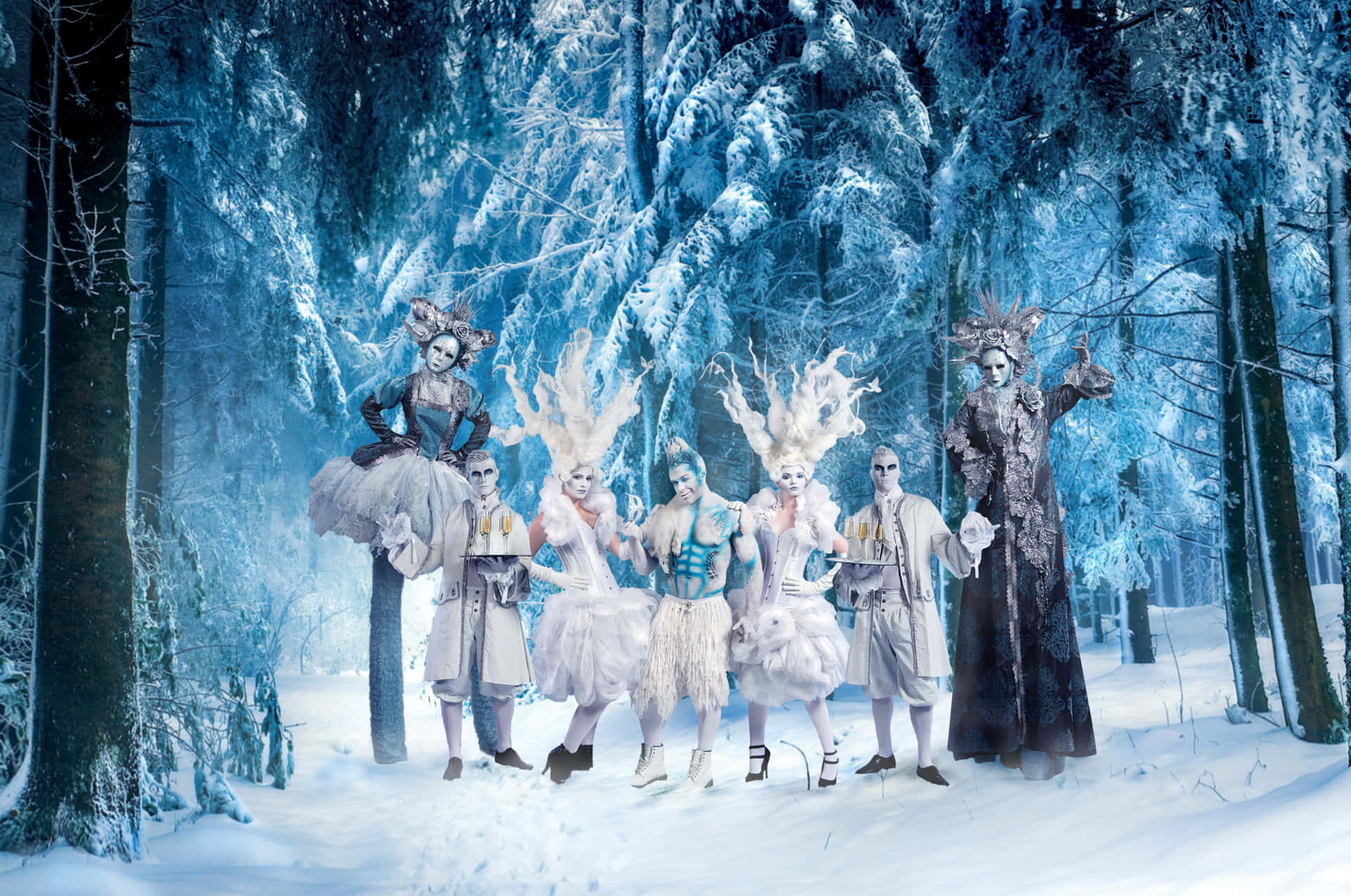 "A Magical World Awaits at the Christmas Winter Wonderland" Wallpaper