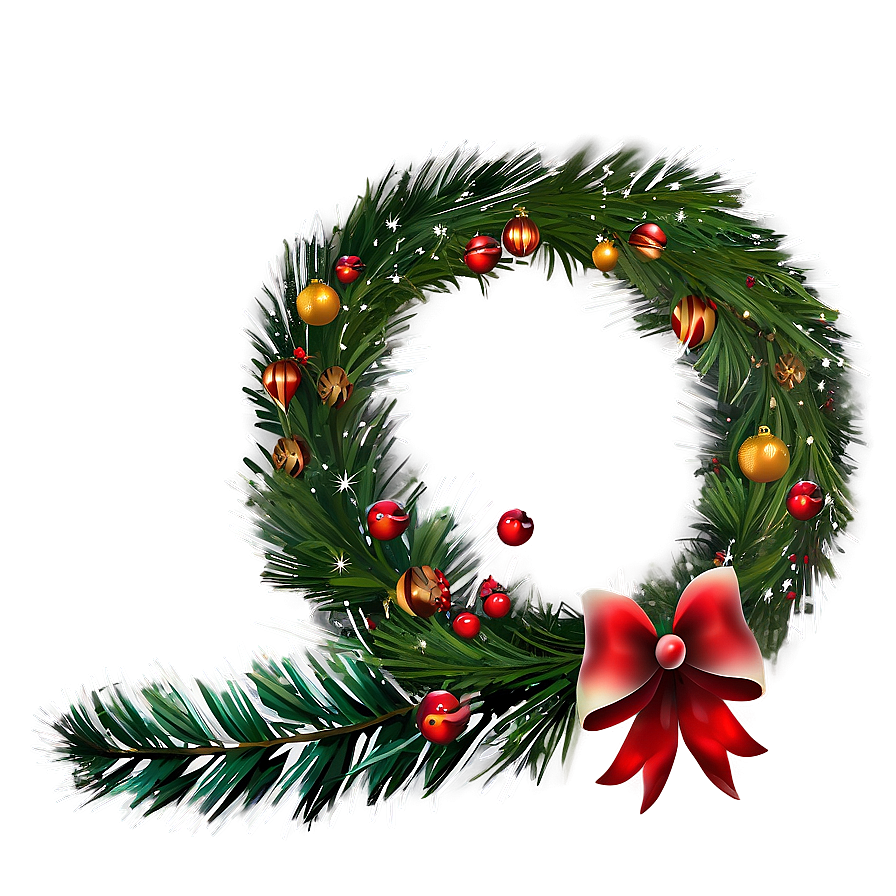 Christmas Wreath Frame Png 33 PNG