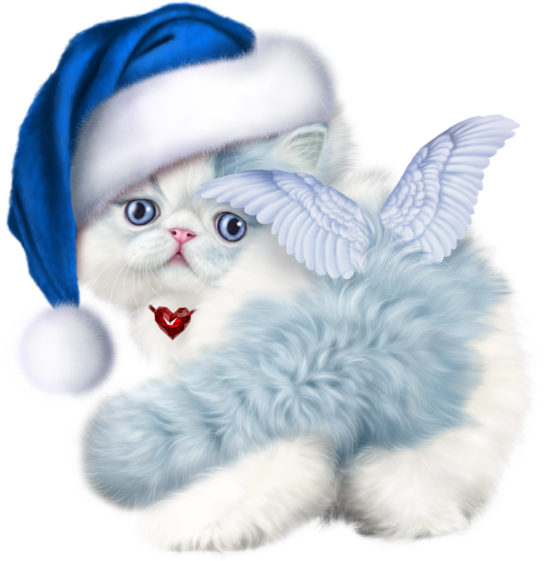 Christmas_ Angel_ Kitty.png PNG