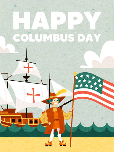 Christopher Columbus Day Digital Art