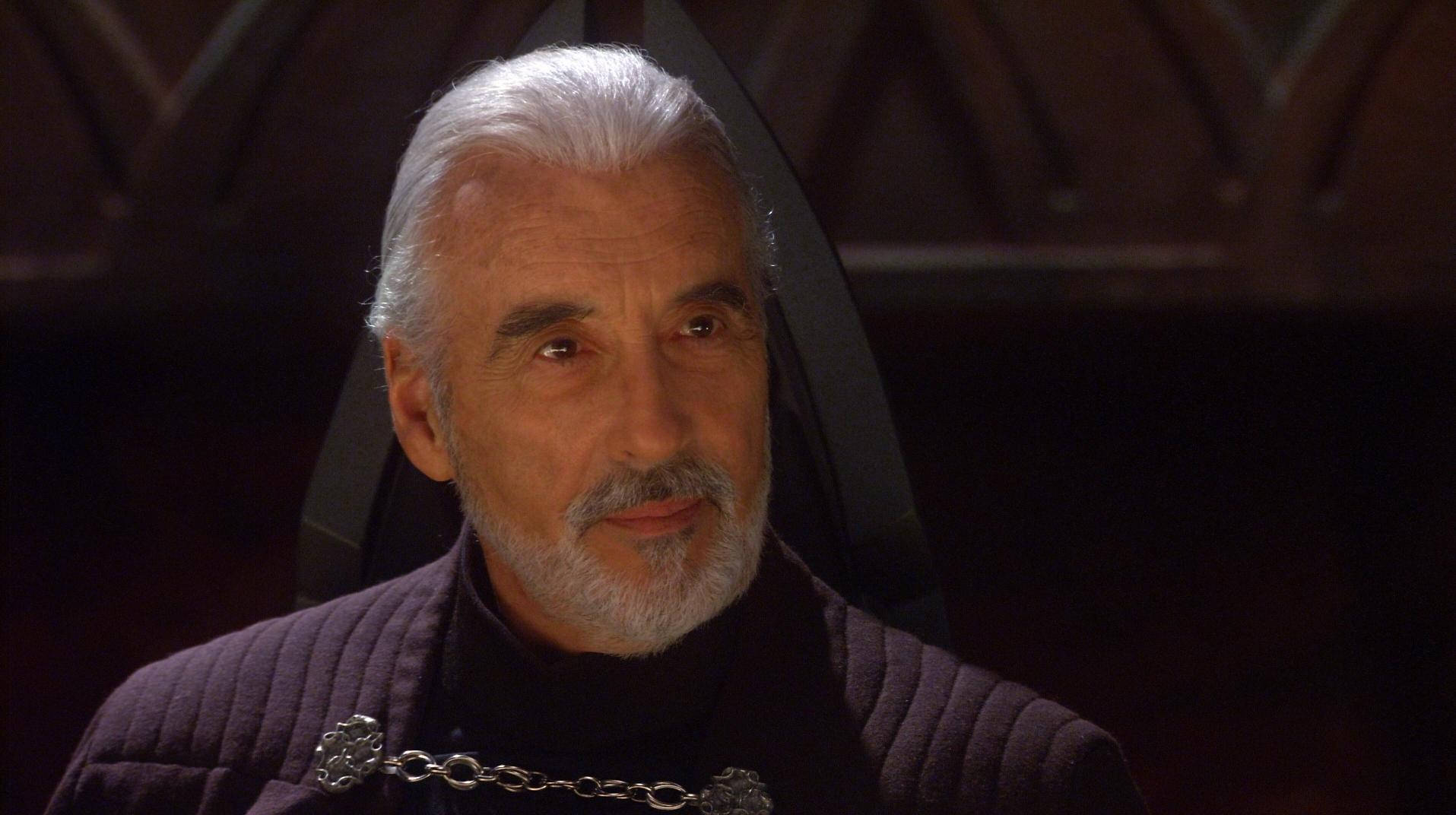 Christopher Lee In A Star Wars Scene Background