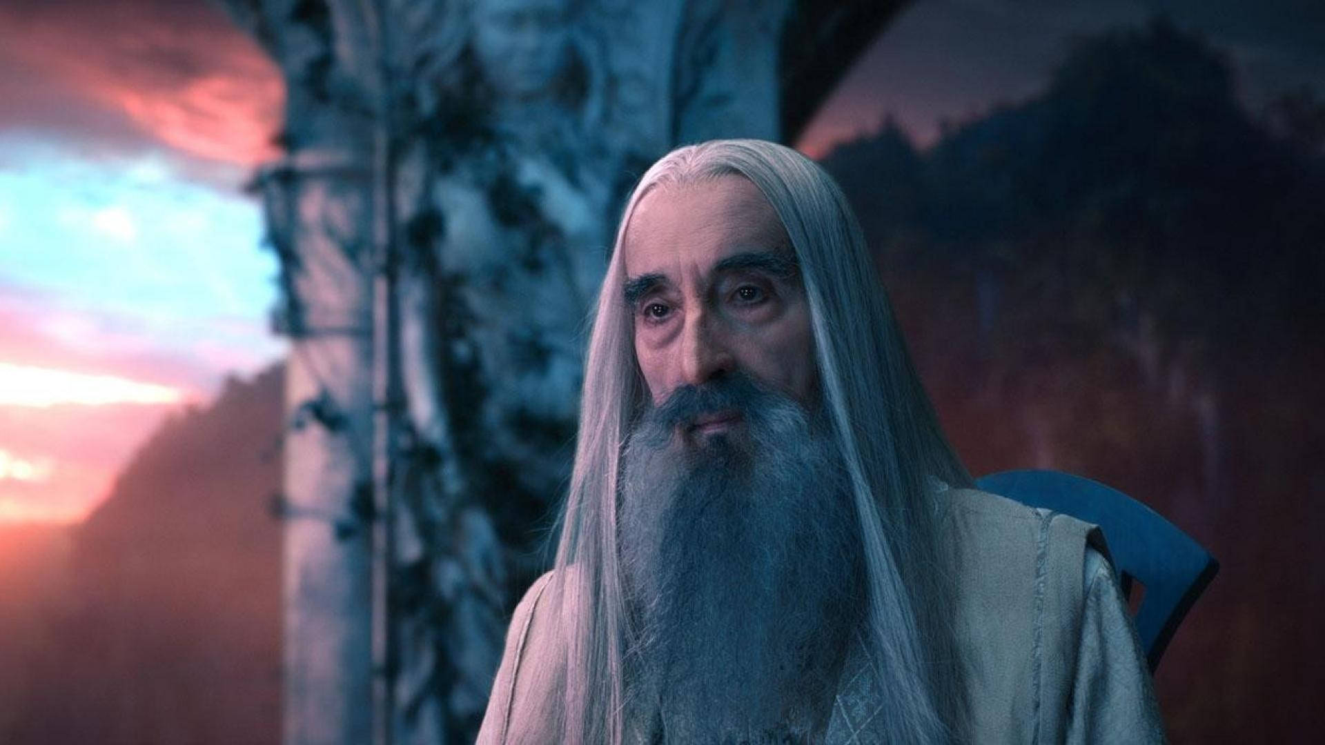 Christopher Lee In Lord Of The Rings Wallpaper
