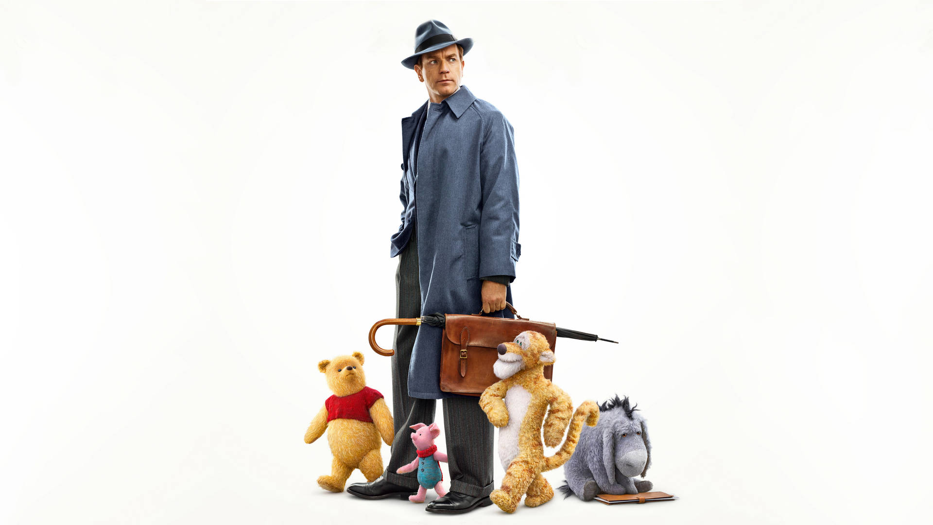 Christopher Robin With Tigger 3d Background