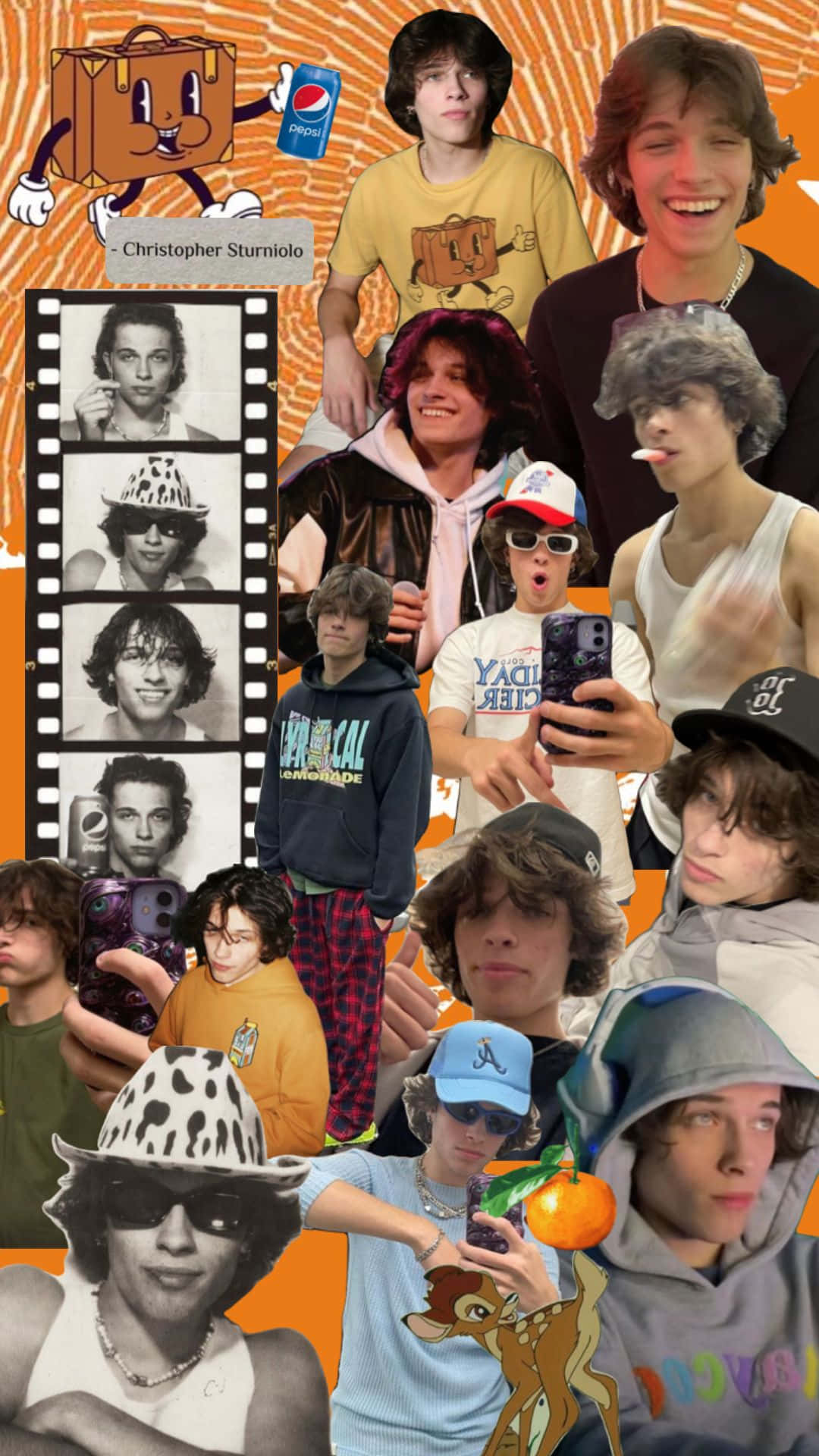 Christopher Sturniolo Collage Moments Wallpaper