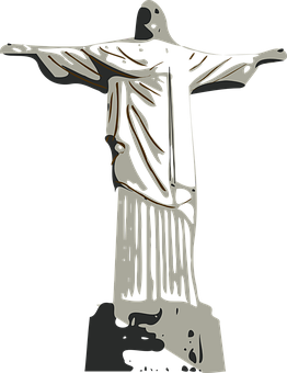 Christthe Redeemer Statue Graphic PNG
