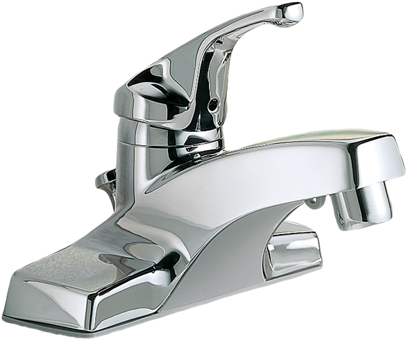 Chrome Bathroom Faucet Single Handle PNG