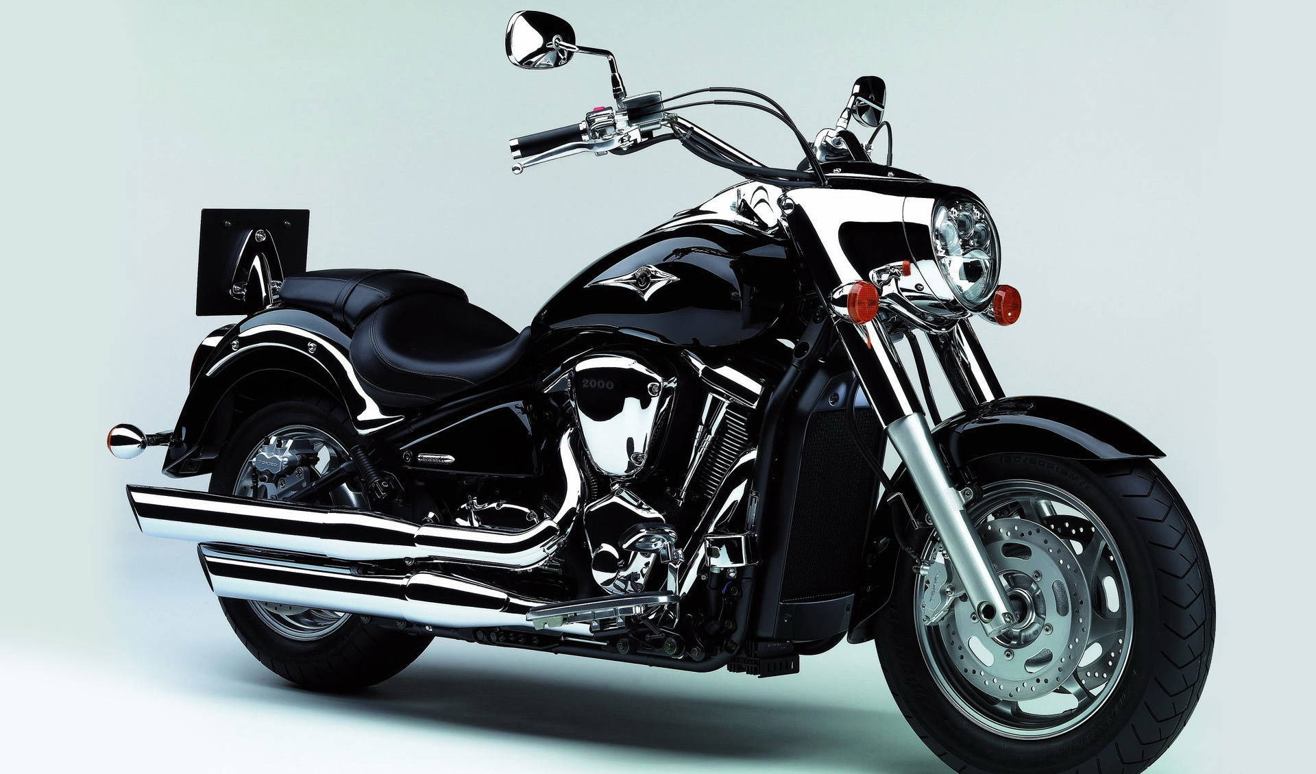 Chrome Black Motorcycle Picture